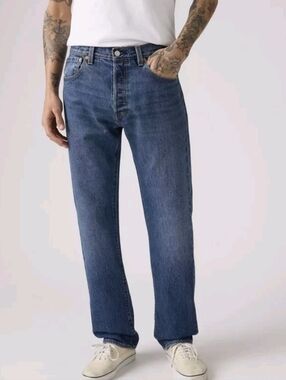 Levis Premium Denim Selvedge 501 '93 Straight Fit Jeans 36x30